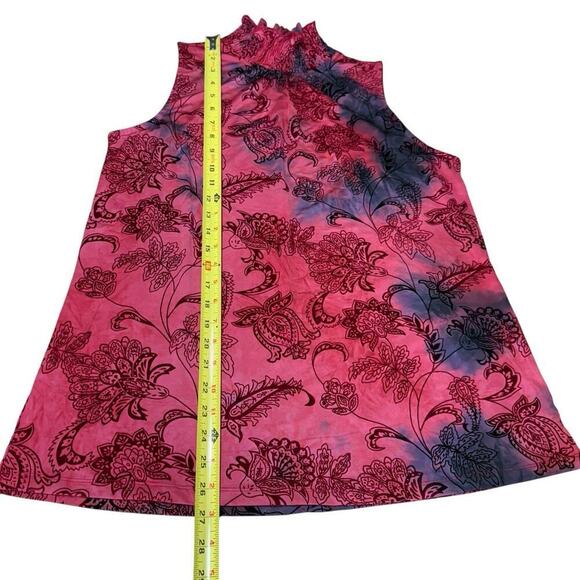 Shannon Ford New York Burnout Velvet Red Stretch L Office siren Romanticgoth - Picture 7 of 7